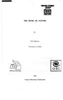 Tapa de The book of nature