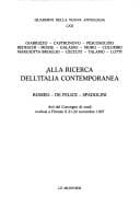 Tapa de Alla ricerca dell'Italia contemporanea