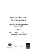 Tapa de L'exili cultural de 1939