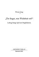 Tapa de Du fragst, was Wahrheit sei: Ludwig Harigs Spiel mit M oglichkeiten