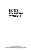 Tapa de Enjeux psychosociaux de la santé