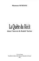 Tapa de La quête du récit