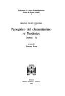 Tapa de Panegirico del clementissimo re Teodorico