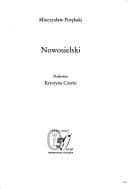 Tapa de Nowosielski