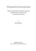 Tapa de Die Sprachform der homerischen Epen