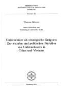Tapa de Unternehmer als strategische Gruppen