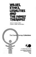 Tapa de Values, ethics, legalities, and the family therapist