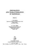 Tapa de Preparation and characterization of materials