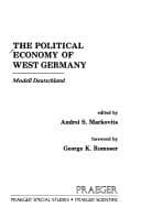 Tapa de The Political economy of West Germany: Modell Deutschland