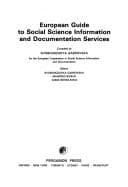 Tapa de European guide to social science information and documentation services