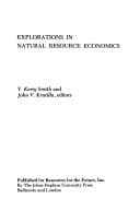 Tapa de Explorations in natural resource economics
