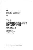 Tapa de The anthropology of ancient Greece