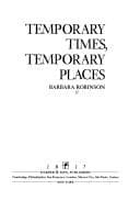 Tapa de Temporary times, temporary places