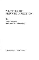 Tapa de A Letter of private direction