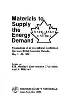 Tapa de Materials to supply the energy demand