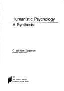 Tapa de Humanistic psychology