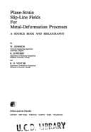 Tapa de Plane-strain slip-line fields for metal-deformation processes