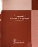 Tapa de Computers in business management