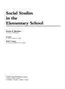 Tapa de Social studies in the elementary school