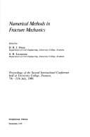 Tapa de Numerical methods in fracture mechanics