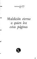 Tapa de Maldición eterna a quien lea estas páginas