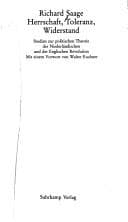 Tapa de Herrschaft, Toleranz, Widerstand
