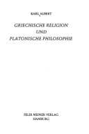 Tapa de Griechische Religion und platonische Philosophie
