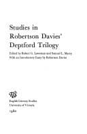 Tapa de Studies in Robertson Davies' Deptford trilogy