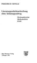 Tapa de Literaturgeschichtsschreibung ohne Schulungsauftrag