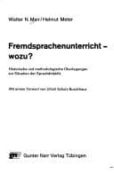 Tapa de Fremdsprachenunterricht, wozu?