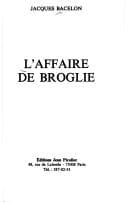 Tapa de L' Affaire de Broglie