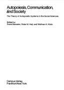 Tapa de Autopoiesis, communication, and society
