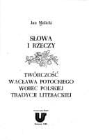 Tapa de Słowa i rzeczy