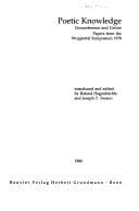 Tapa de Poetic knowledge