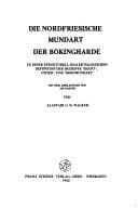 Tapa de Die nordfriesische Mundart der Bökingharde