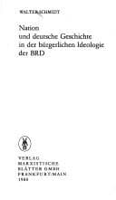 Tapa de Nation und deutsche Geschichte in der bürgerlichen Ideologie der BRD