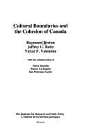 Tapa de Cultural boundaries and the cohesion of Canada