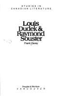 Tapa de Louis Dudek & Raymond Souster