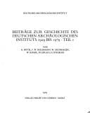 Tapa de Beiträge zur Geschichte des Deutschen Archäologischen Instituts 1929 bis 1979