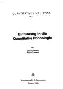 Tapa de Einführung in die quantitative Phonologie