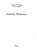 Tapa de Gabriele Wohmann