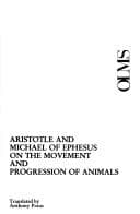 Tapa de On the movement and progression of animals