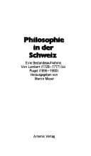 Tapa de Philosophie in der Schweiz