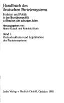 Tapa de Handbuch des deutschen Parteiensystems