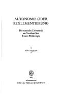 Tapa de Autonomie oder Reglementierung