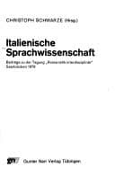 Tapa de Italienische Sprachwissenschaft