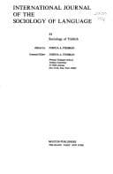 Tapa de Sociology of Yiddish