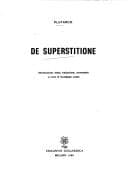 Tapa de De superstitione