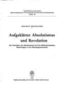 Tapa de Aufgeklärter Absolutismus und Revolution