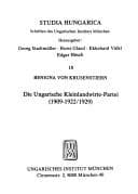 Tapa de Die ungarische Kleinlandwirte-Partei (1909-1922/1929)